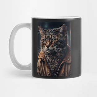 Cool portrait of a Cat Mug